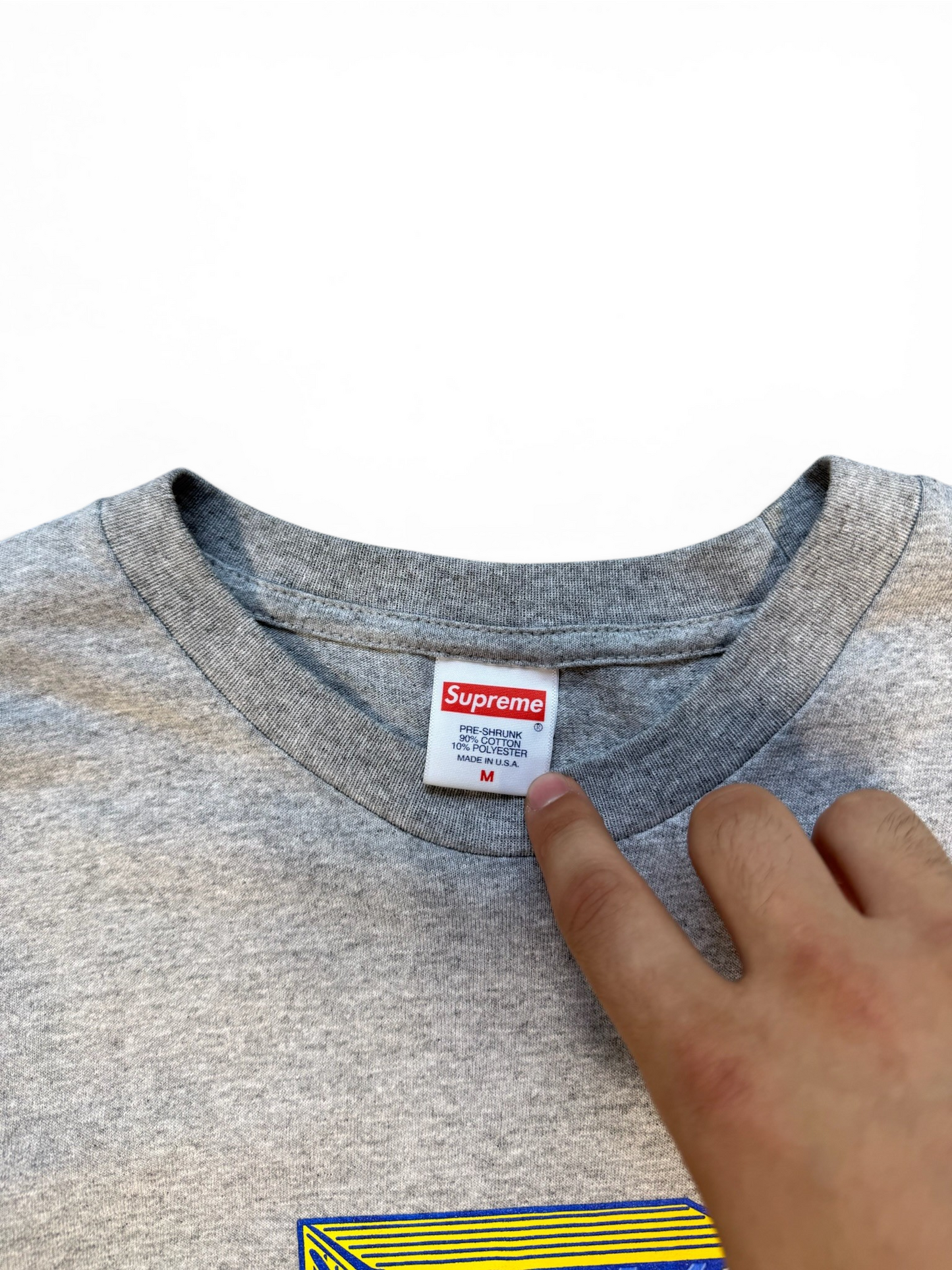 (M) Supreme Cheese Tee Heather Grey