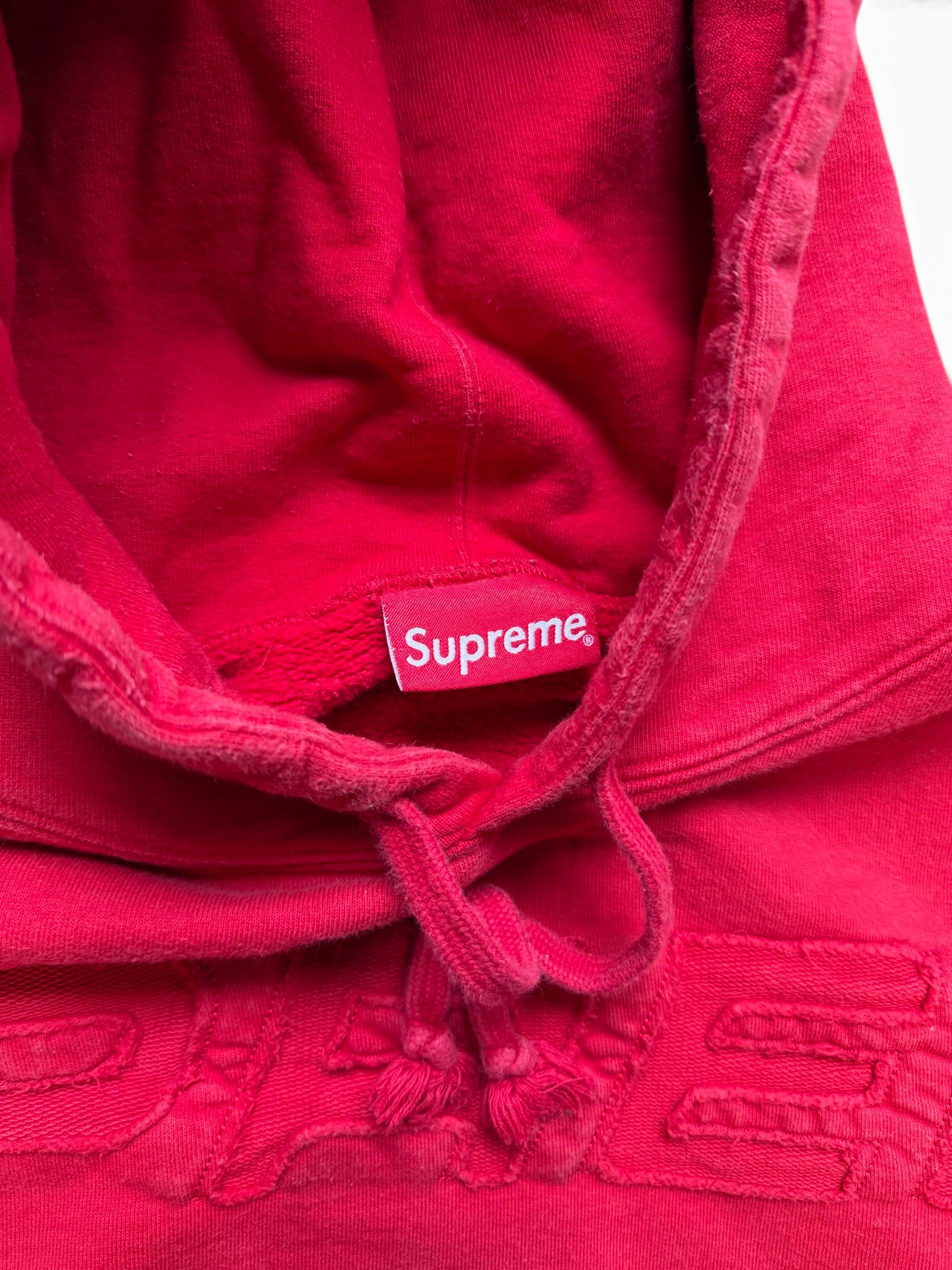 (L) Supreme Set In Hoodie Red SS19