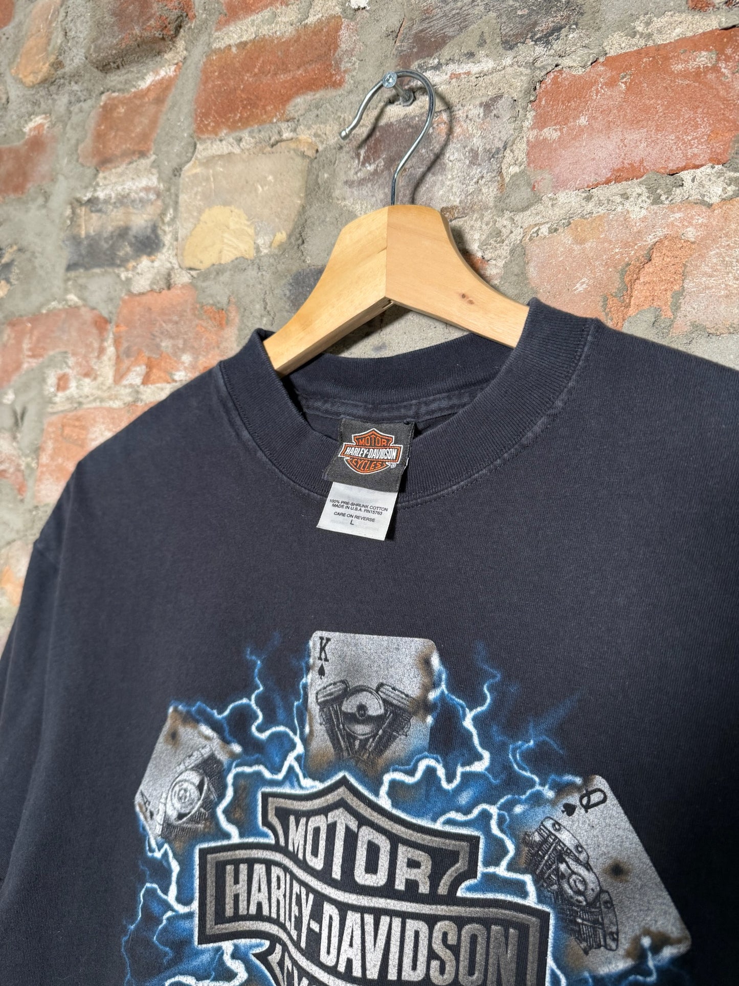 Vtg Harley Davidson Nevada T-Shirt Sz L