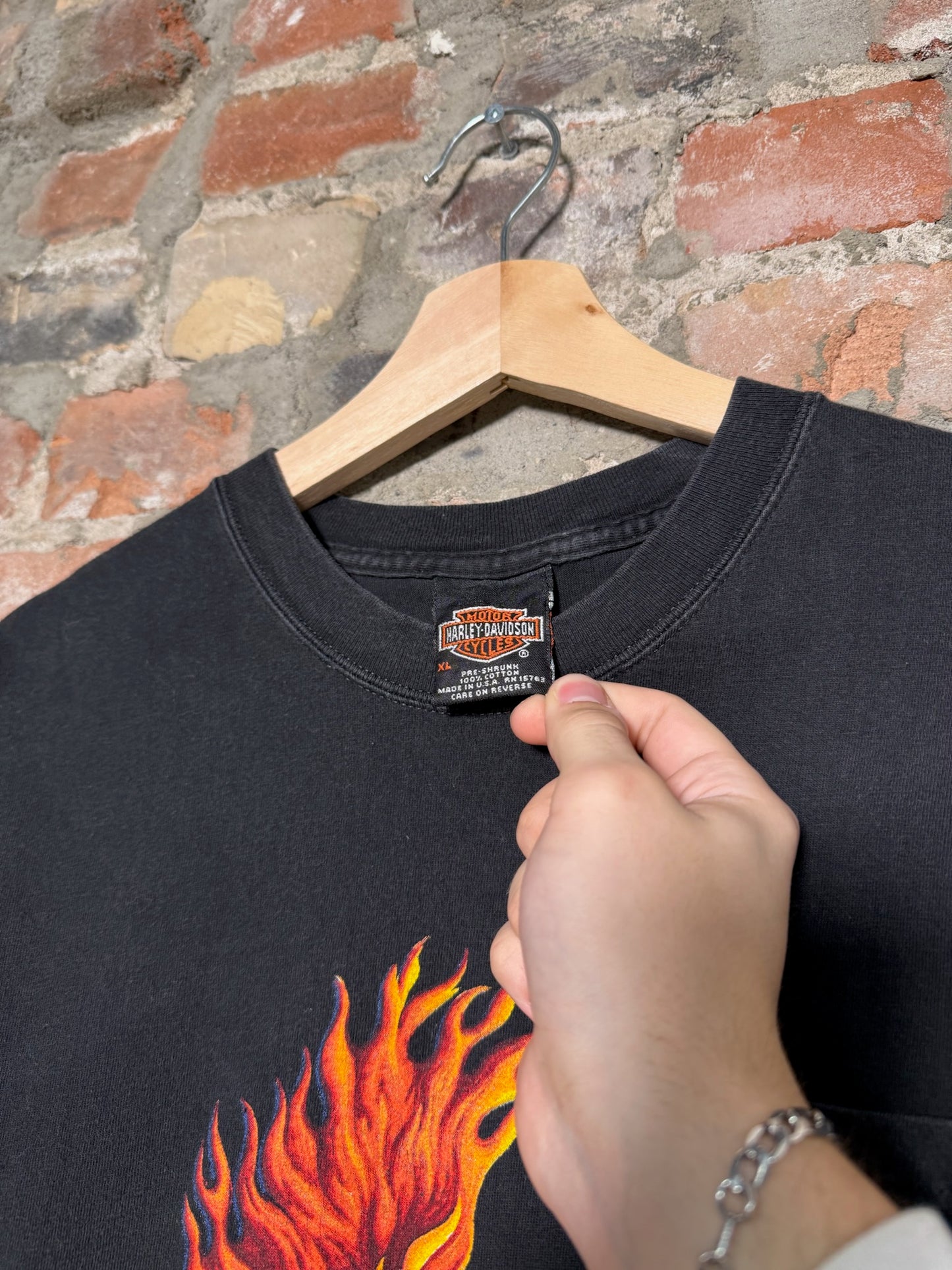 Vtg Harley Davidson Allen Texas T-Shirt Sz XL