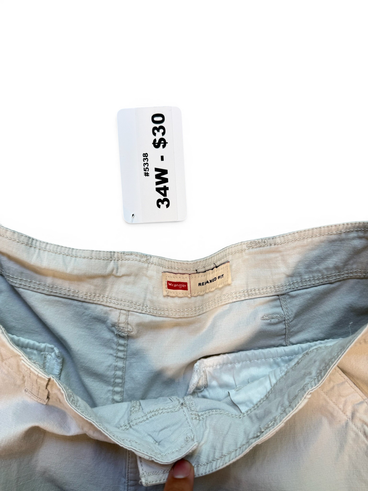 (34W) Vintage Wrangler Khaki Shorts