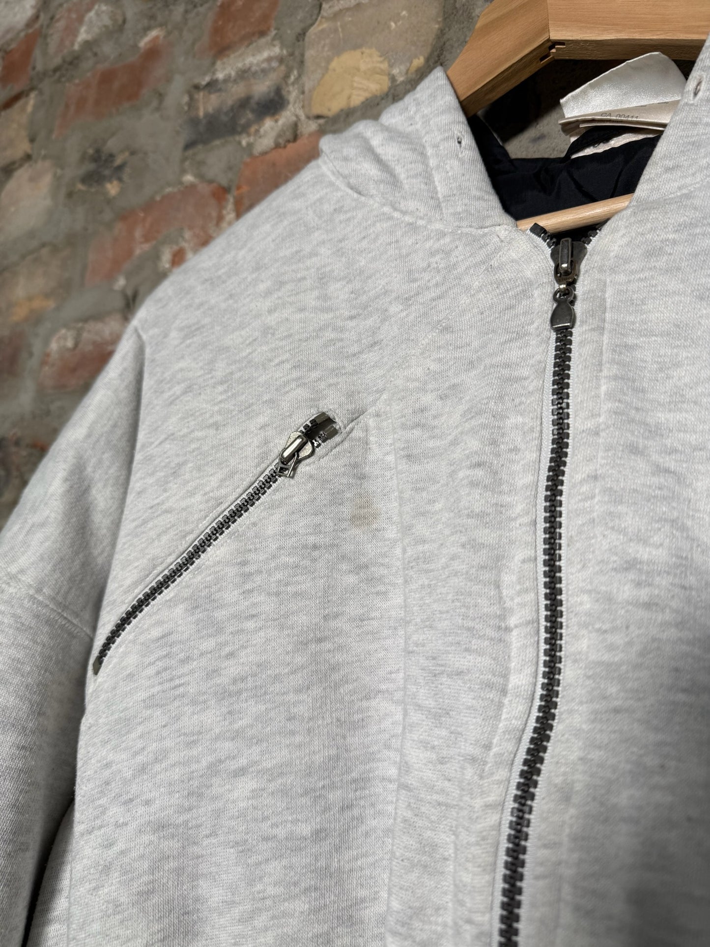 90s Adidas Zip Up Jacket Grey Sz L