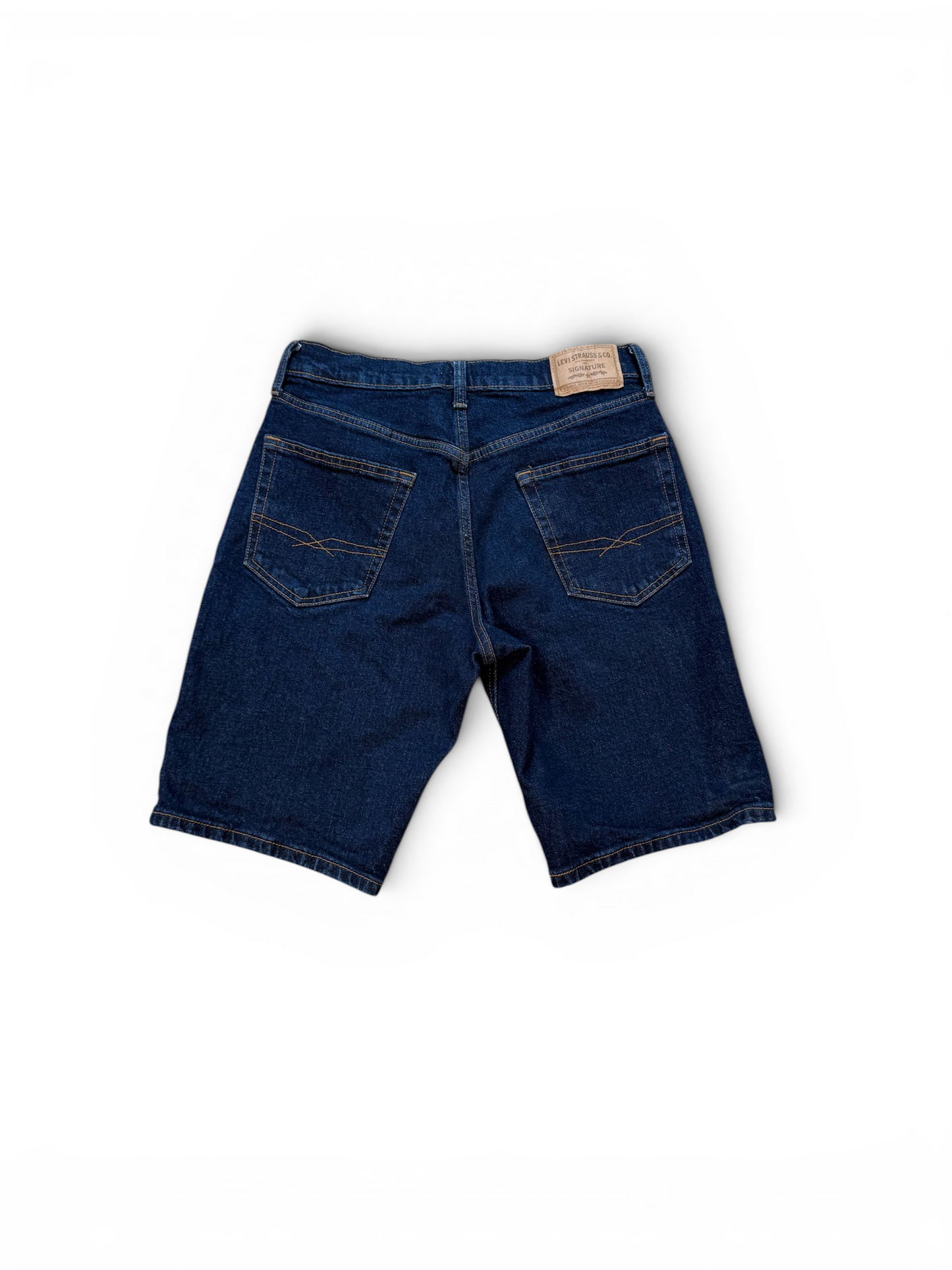 (30W) Levis Signature Dark Blue Denim Shorts
