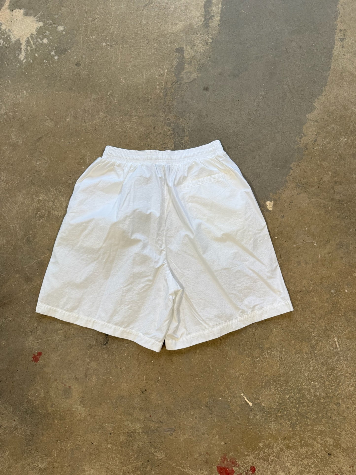 (M) 00s Nike Box Logo White Shorts