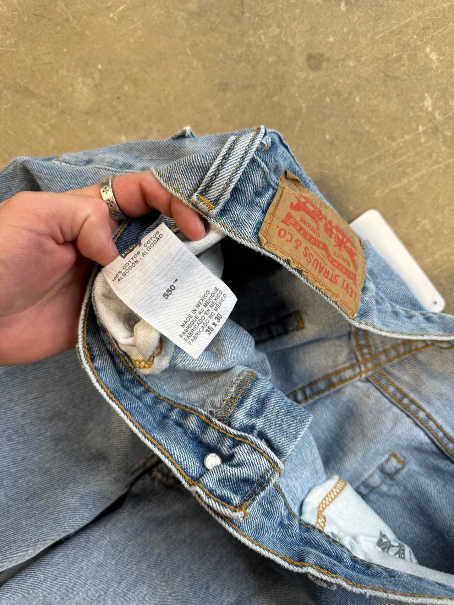 (35 Waist) Vtg Levi's 550 Jeans