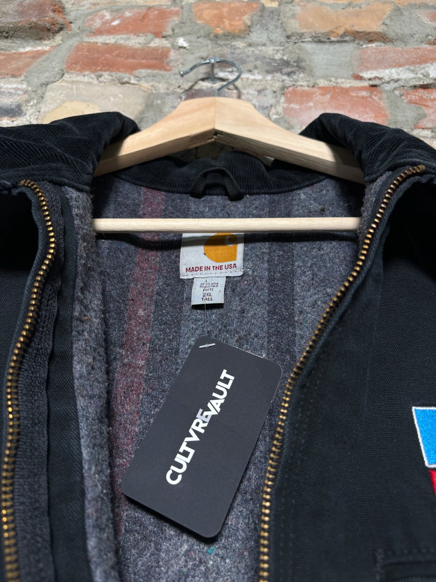 00s Carhartt Detroit Embroidered Jacket Sz XL Tall