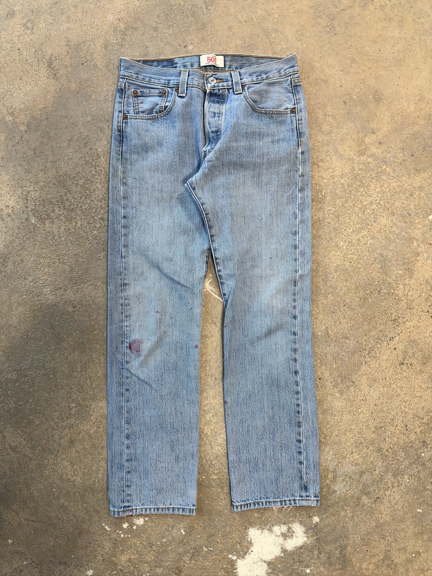 Levi 501 Blue Denim Sz 29Wx30