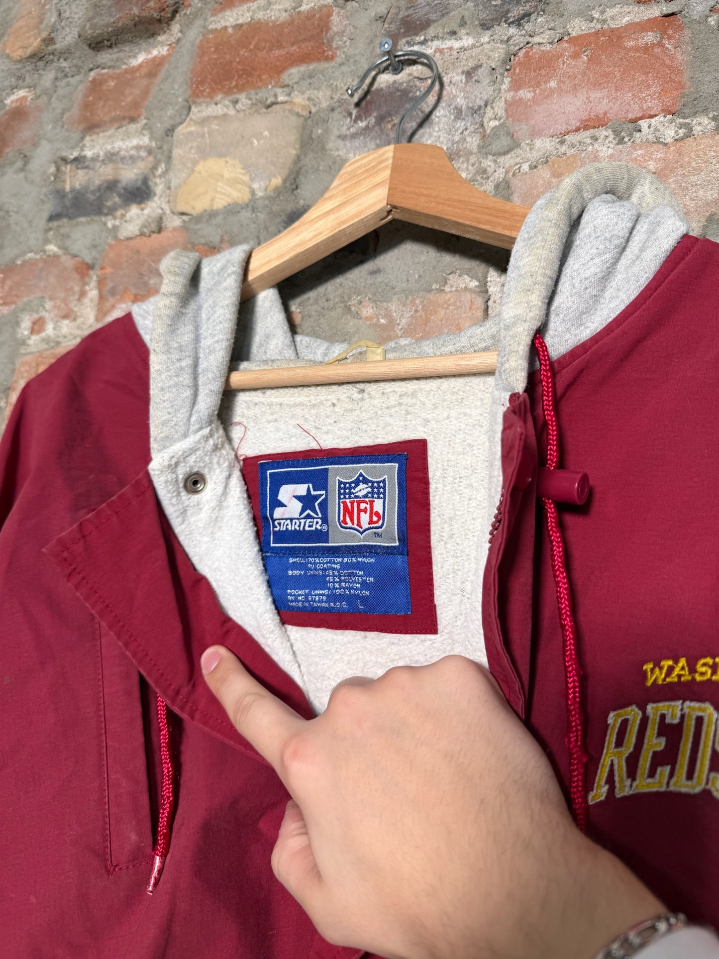 (L) 90s Washington Redskins Starter Jacket