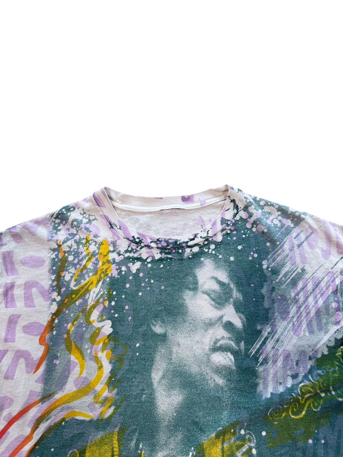(L) Vintage 90s Jimi Hendrix AOP Tee