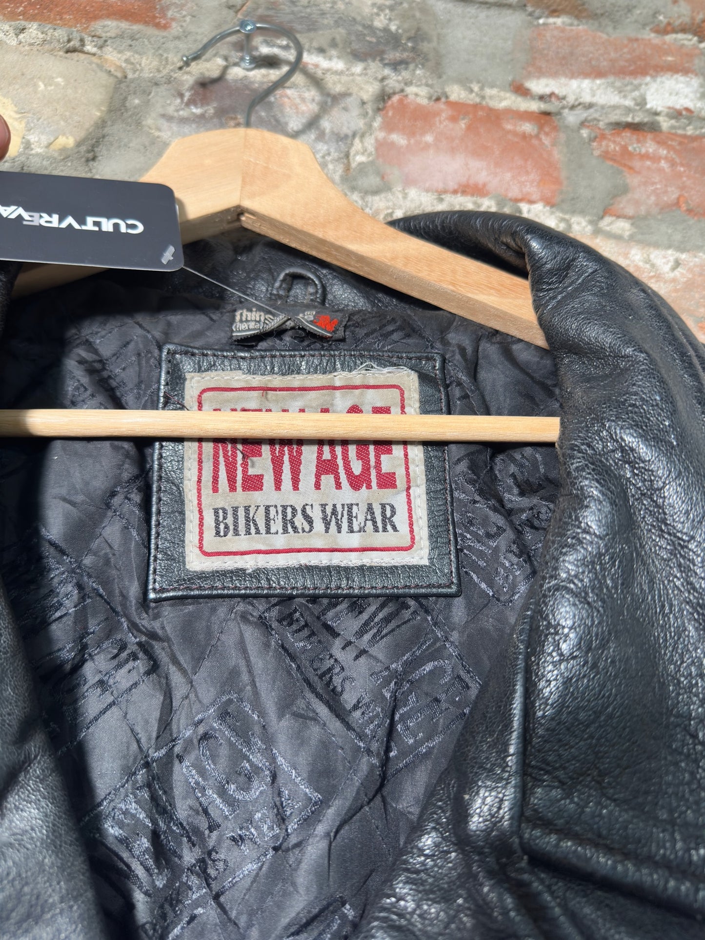 Vtg New Age Bikers Wear Leather Jacket Sz XL