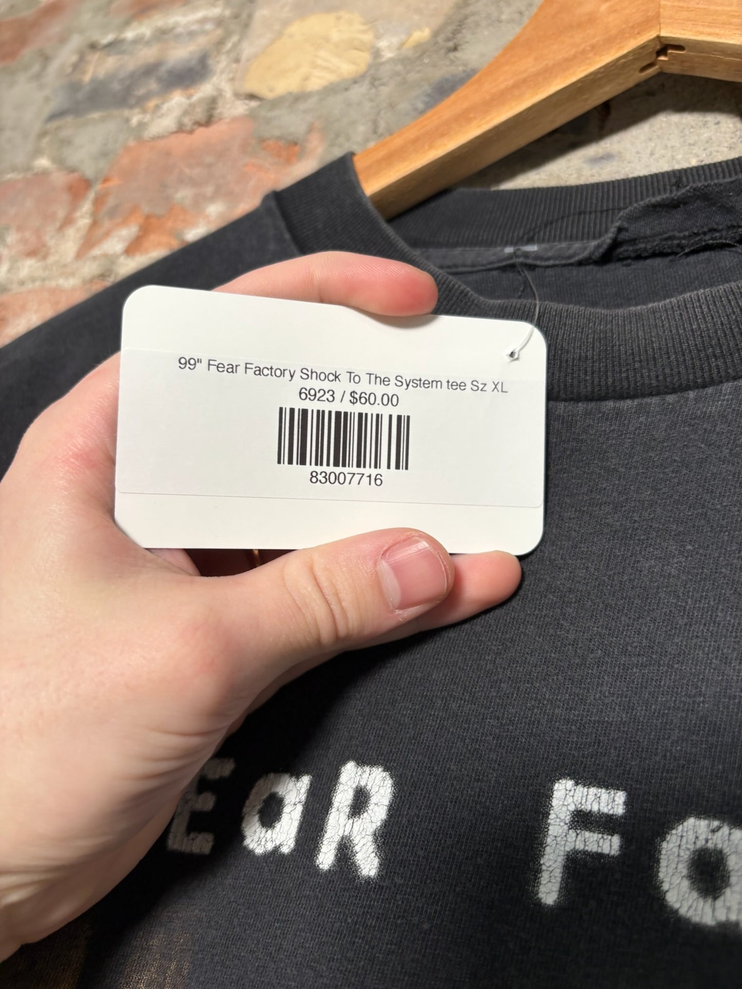 99" Fear Factory Shock To The System tee Sz XL