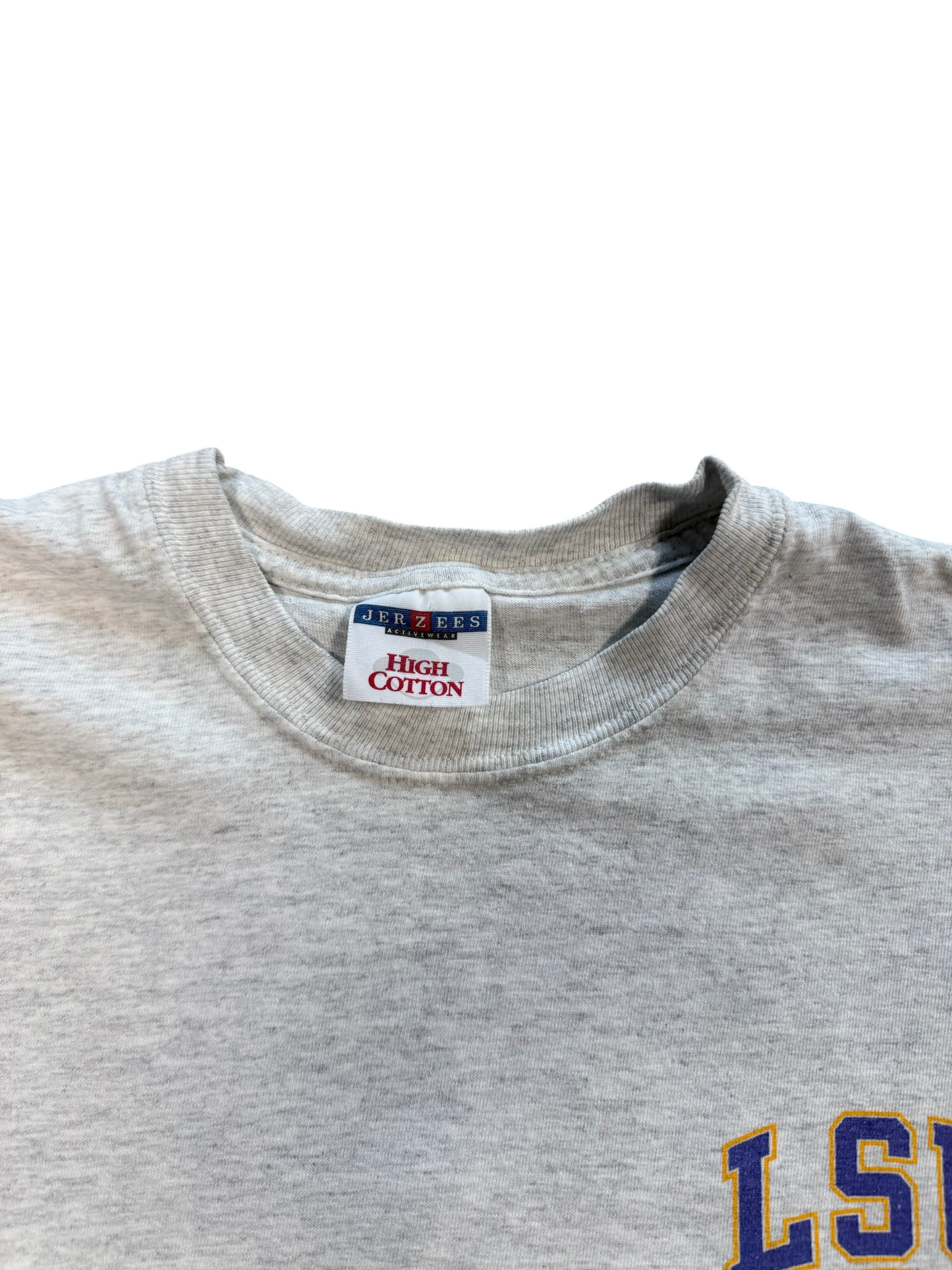 (L) Vintage LSU Football Helmet Tee