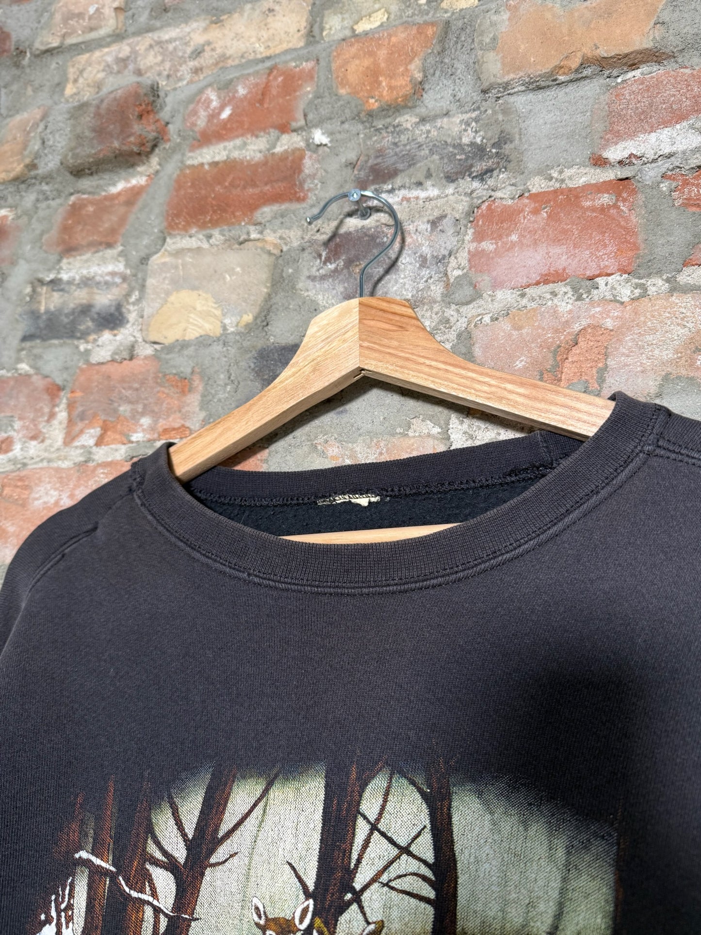 (M) 00s Winter Nature Landscape Crewneck