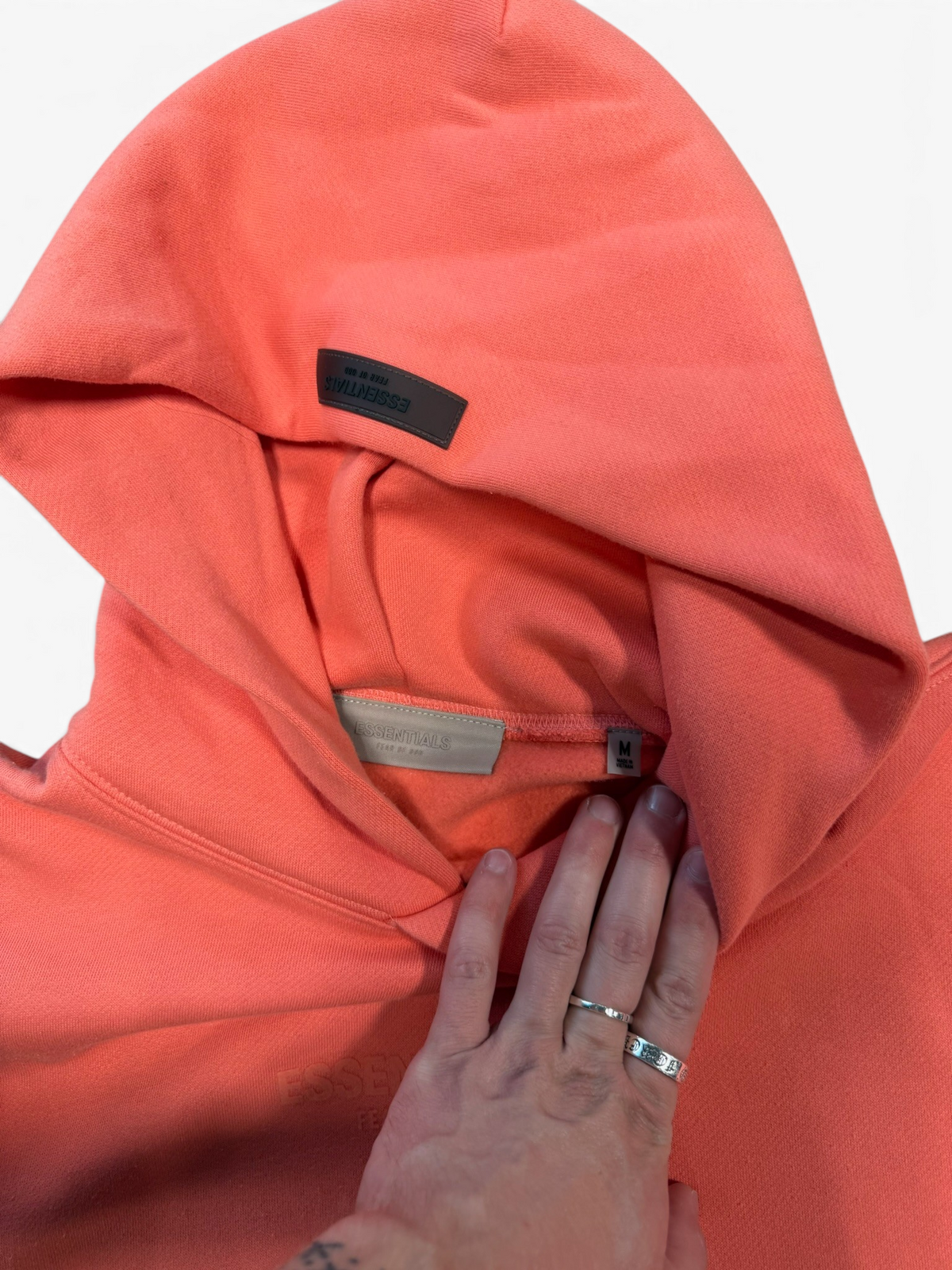 (M) FOG Essentials Relaxed Hoodie Coral