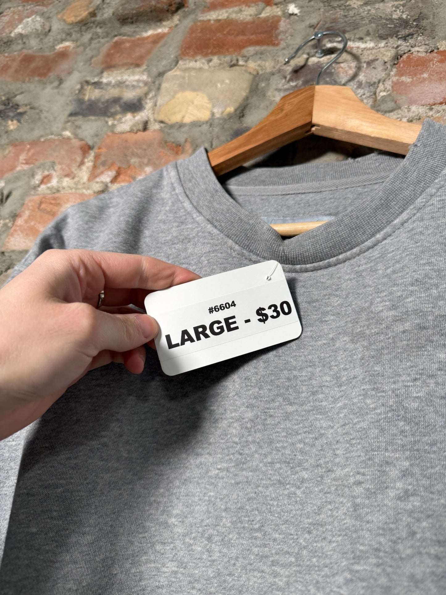 00s Nike Mini Swoosh Crewneck Grey Sz L