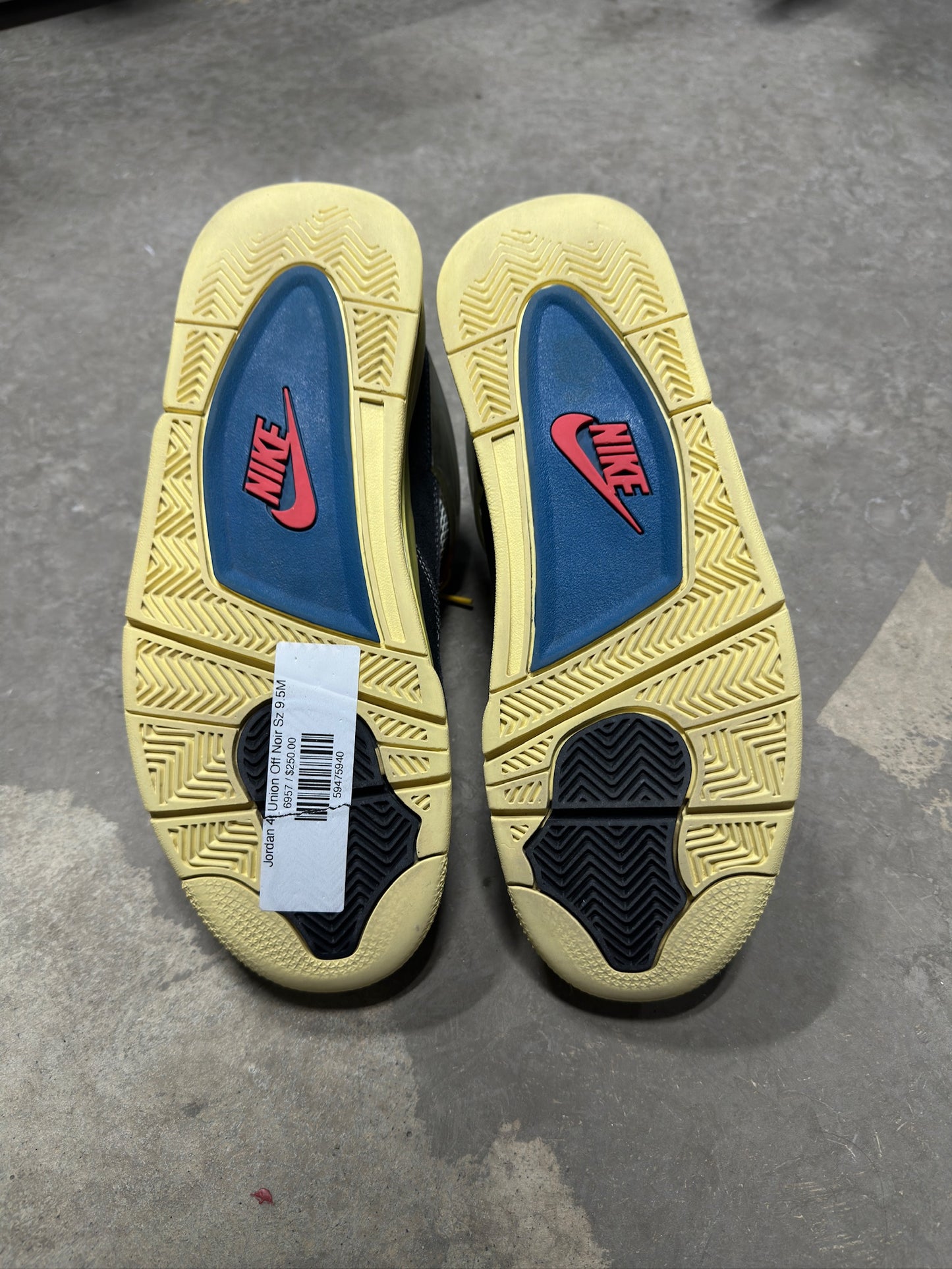 Jordan 4 Union Off Noir Sz 9.5M