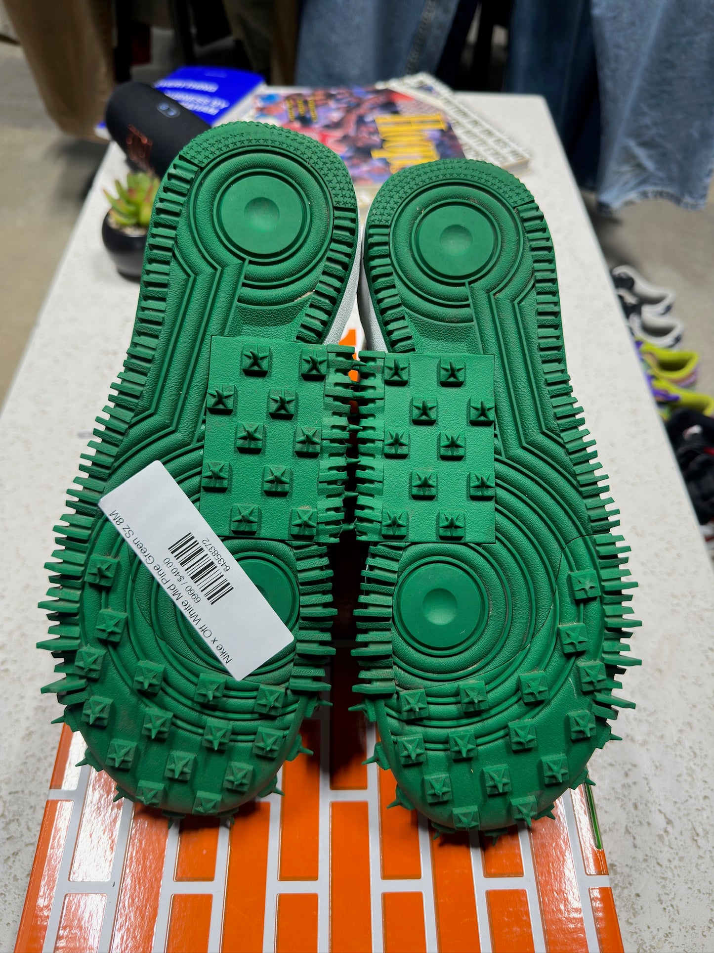 Nike x Off White Mid Pine Green Sz 8M