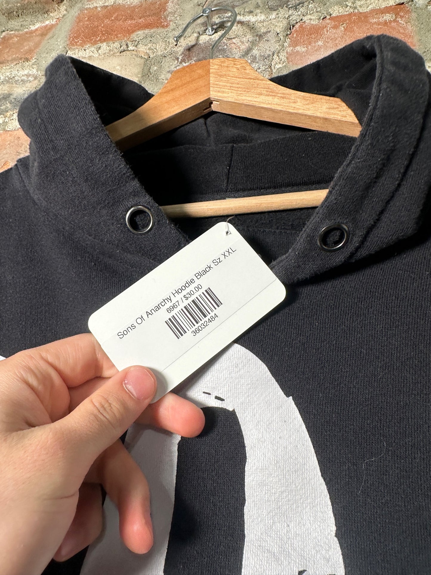 Sons Of Anarchy Hoodie Black Sz XXL