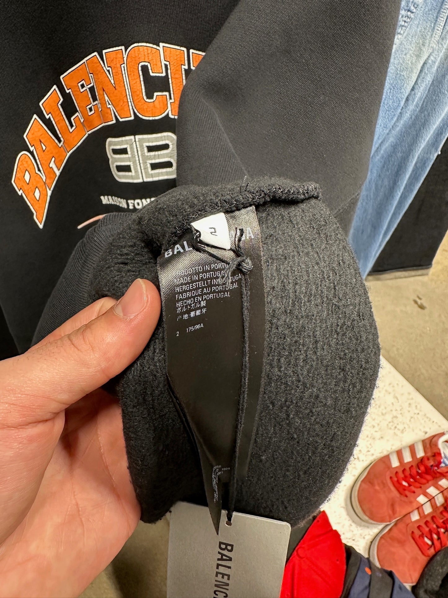 Balenciaga Maison Wide Fit Hoodie Sz M