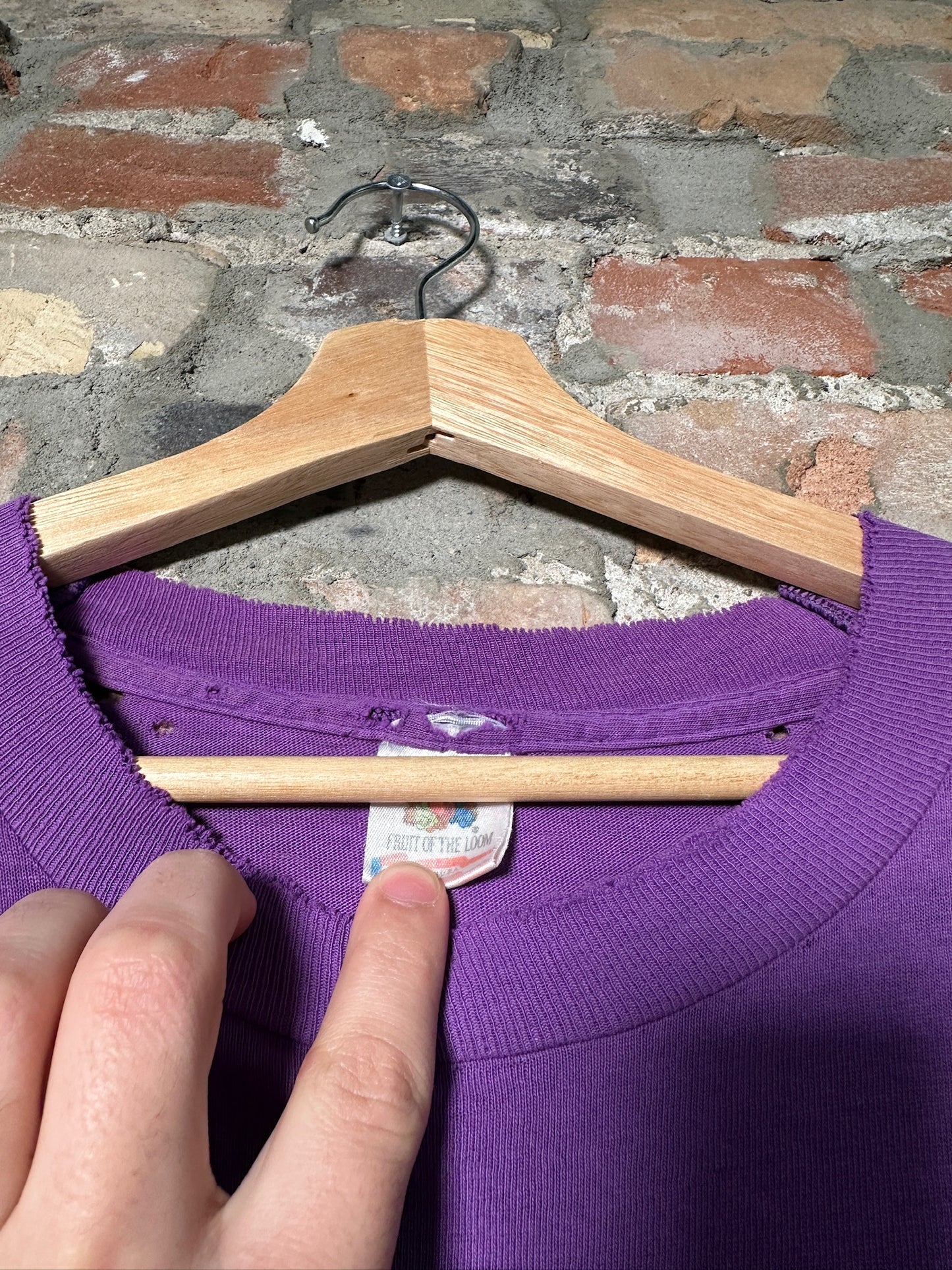 93" Colorado Rockies MLB Faded Purple Tee Sz XL