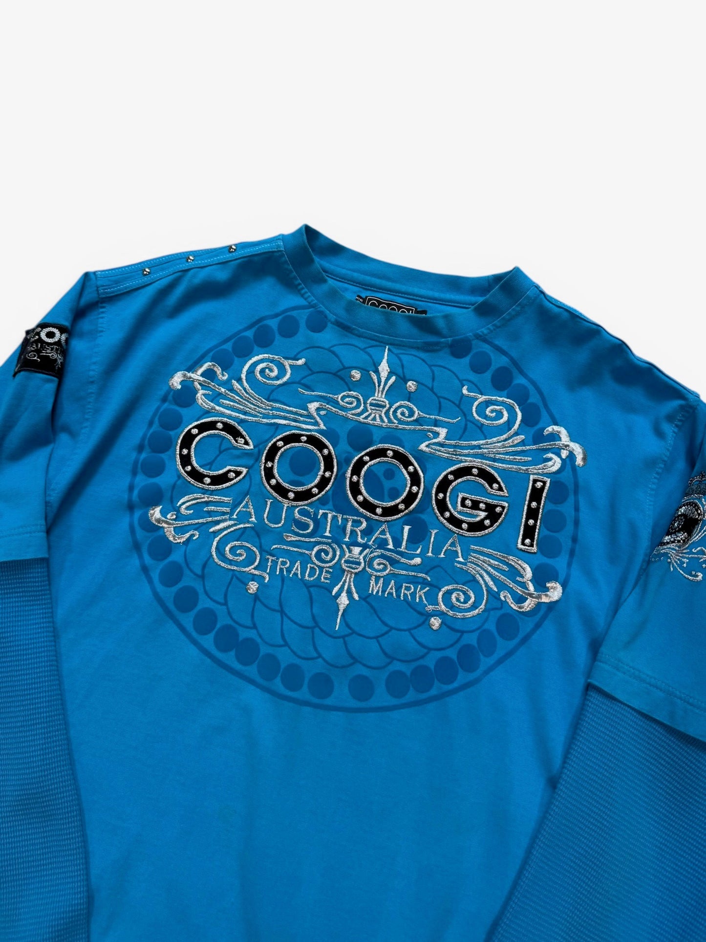 (XXL) Vintage Y2K Coogi Thermal Sleeve Tshirt