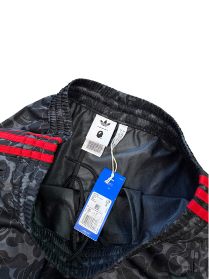 (L) Bape X Adidas All Over Print Camo Track Pants