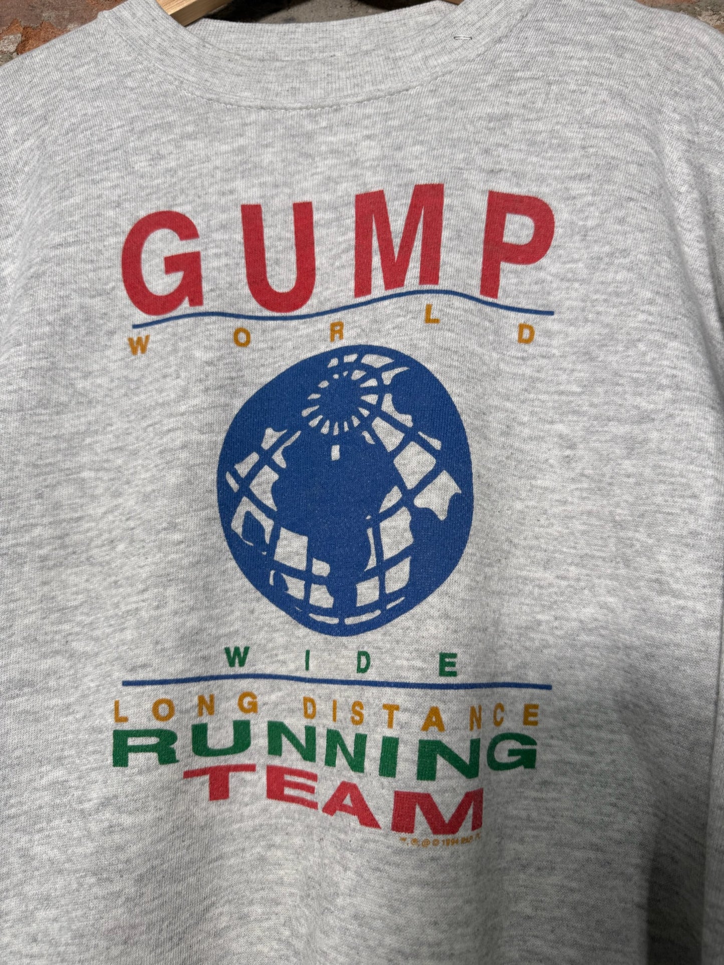(L) Vintage 1994 Forrest Gump Running Team Crewneck