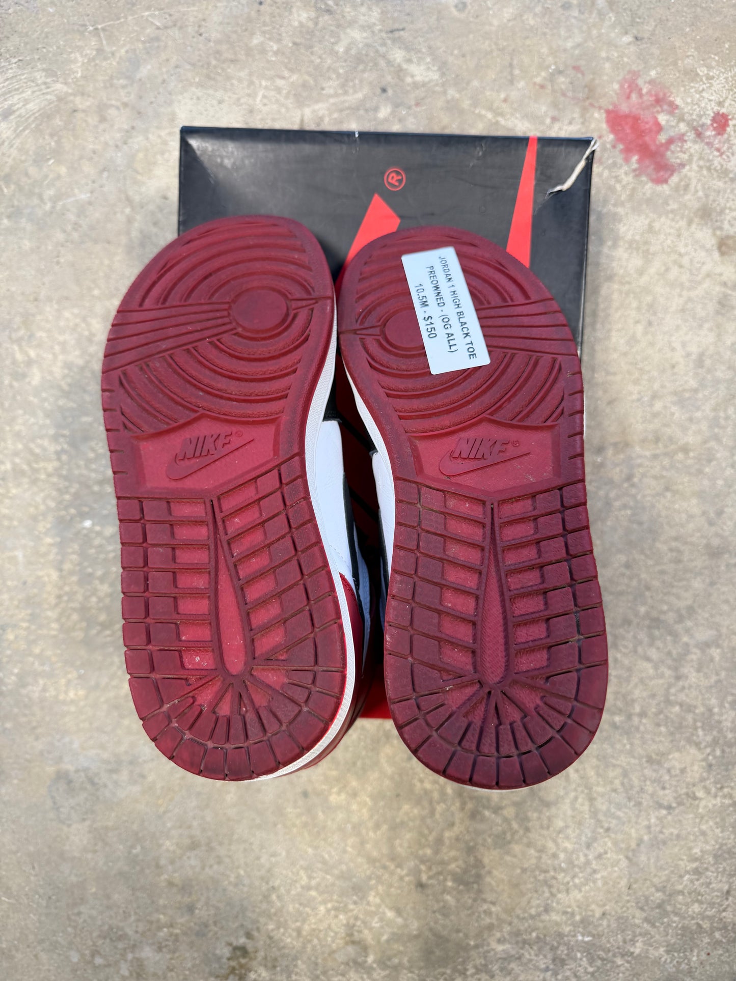 Jordan 1 Black Toe (2016) Sz 10.5