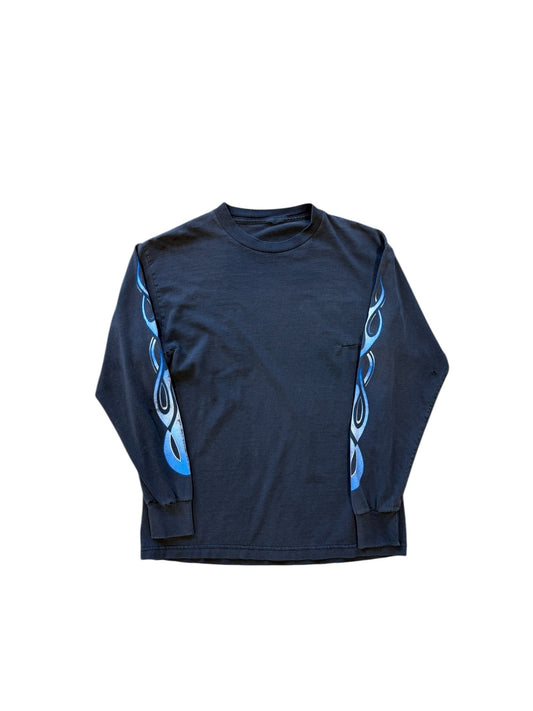 (M) 90s Archair Smile Blue Flame Longsleeve