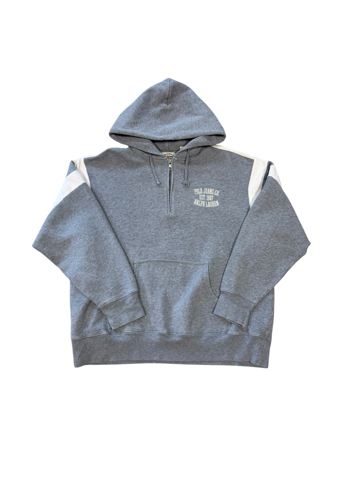(XL) Y2K RL Polo Quarter Zip Hoodie