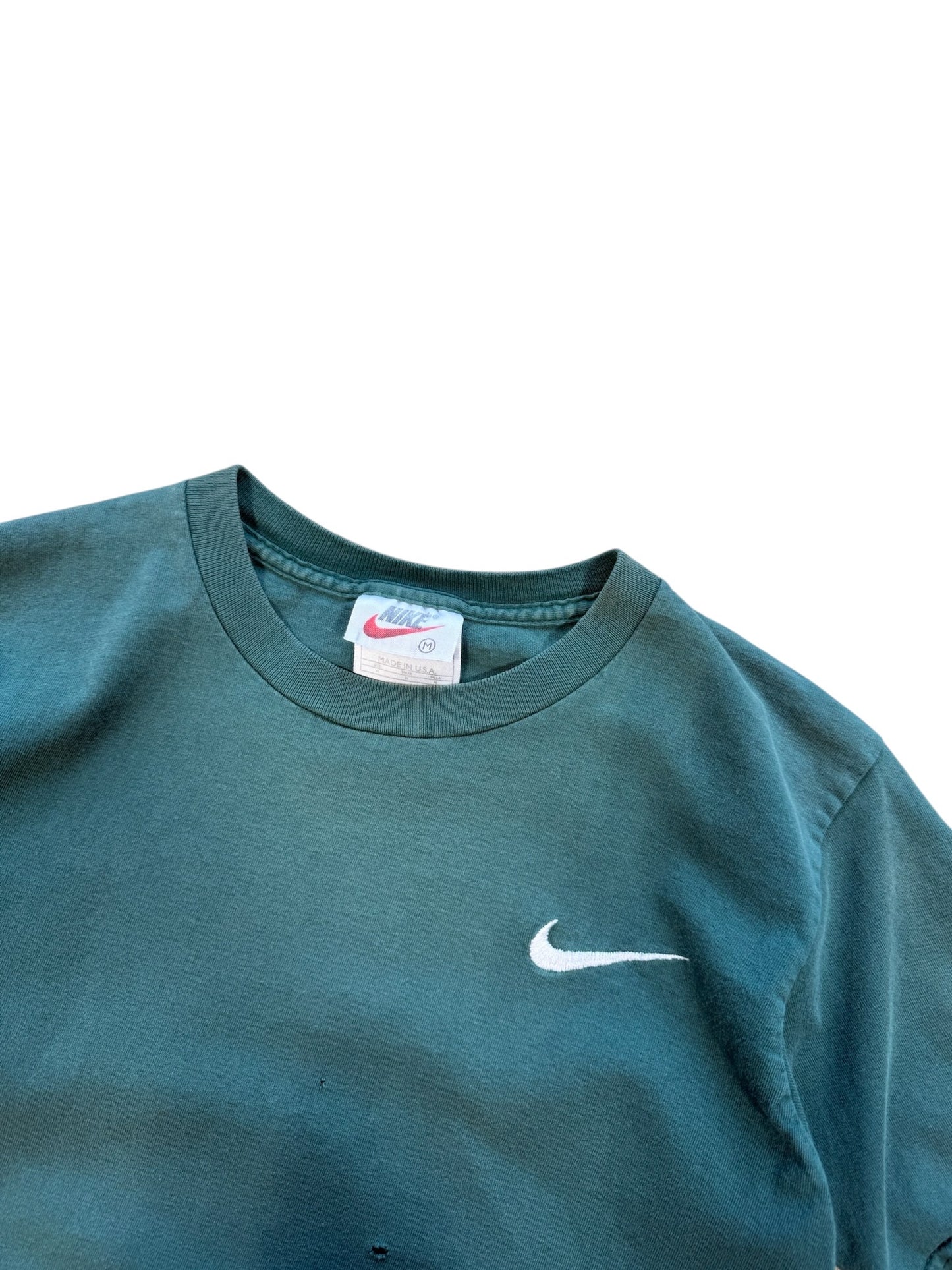 (M) 90s Nike Forest Faded Green Tee