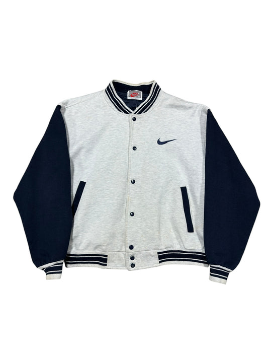 90’s Nike Button Up Grey Sweater Sz XL