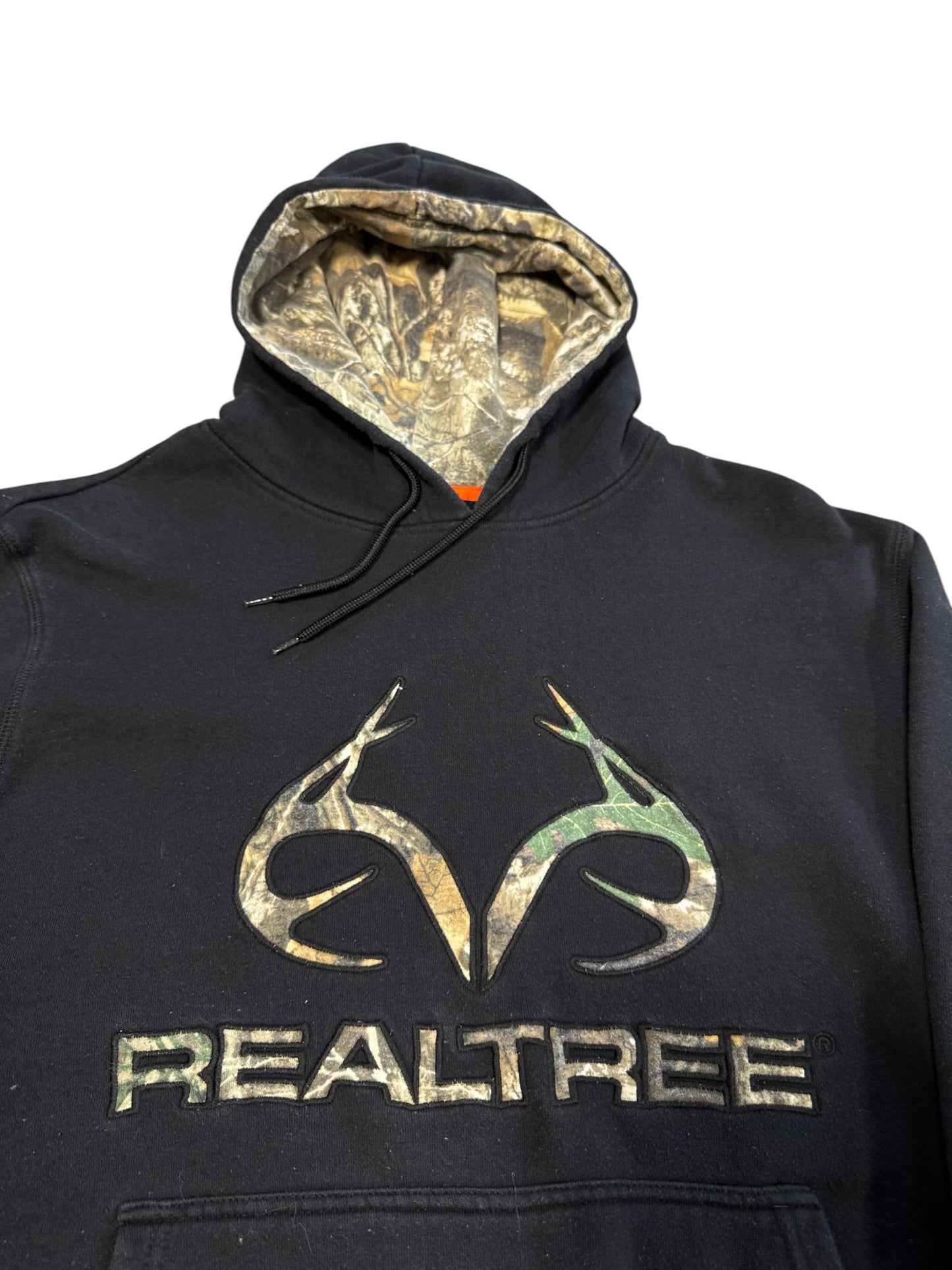 (XL) Real Tree Black Camo Hoodie