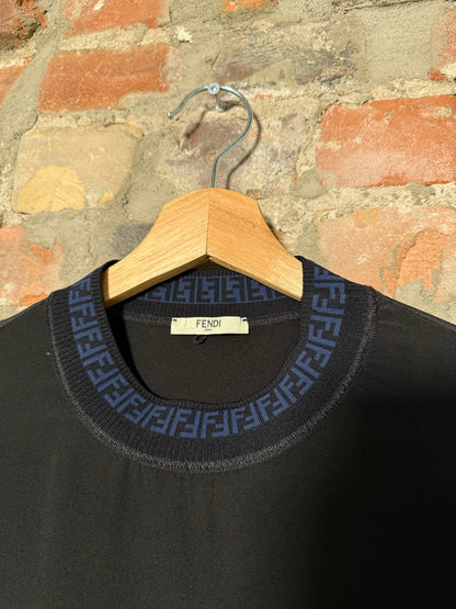 (S) Fendi Women’s Black 100% Silk Shirt