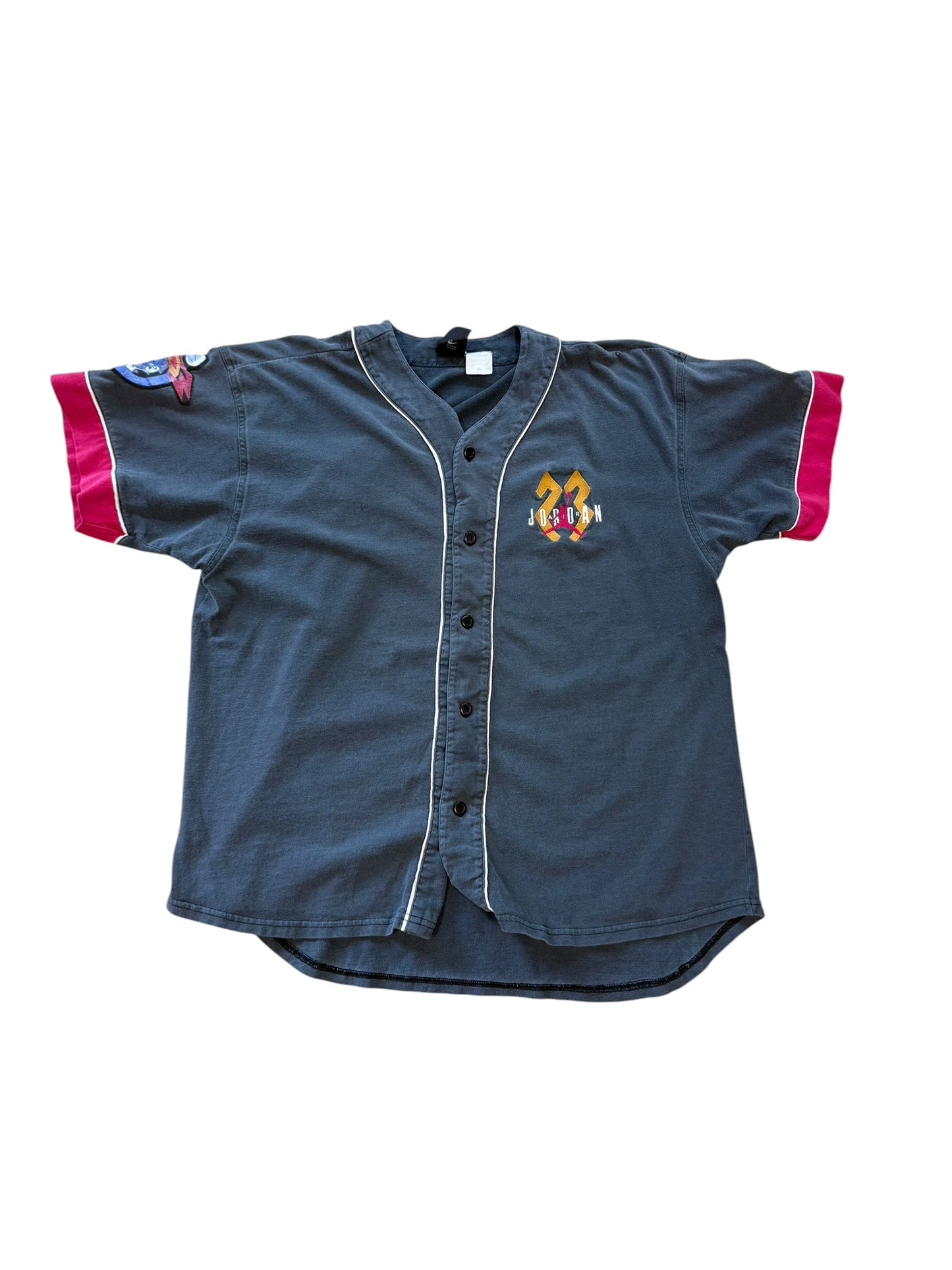 (XL) Vintage 1990s Nike Michael Jordan Button Up Jersey