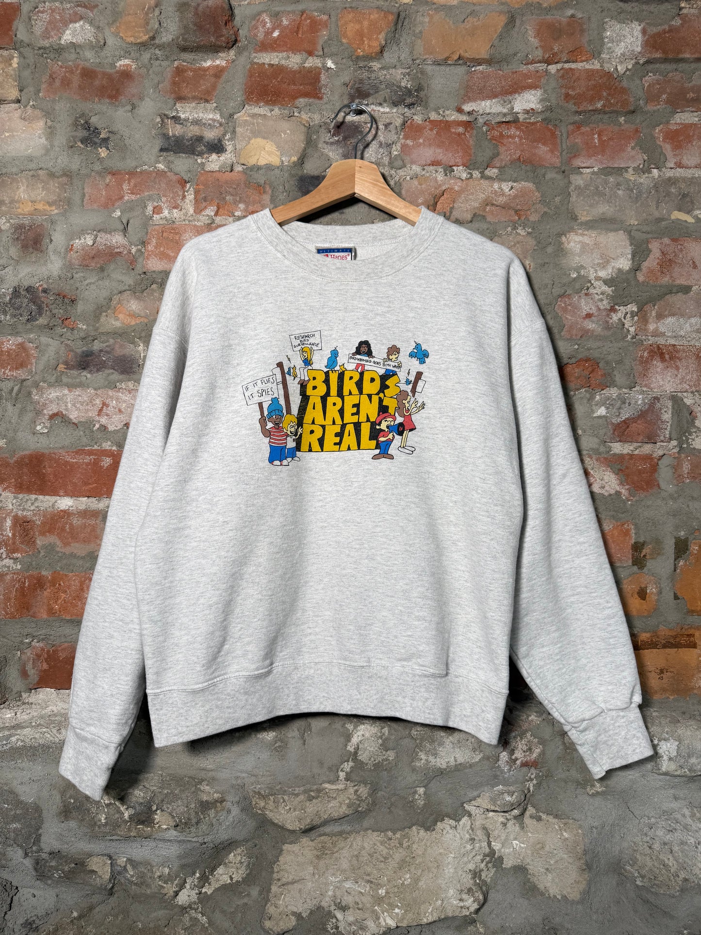 90’s Birds Aren’t Real Crewneck Sz M