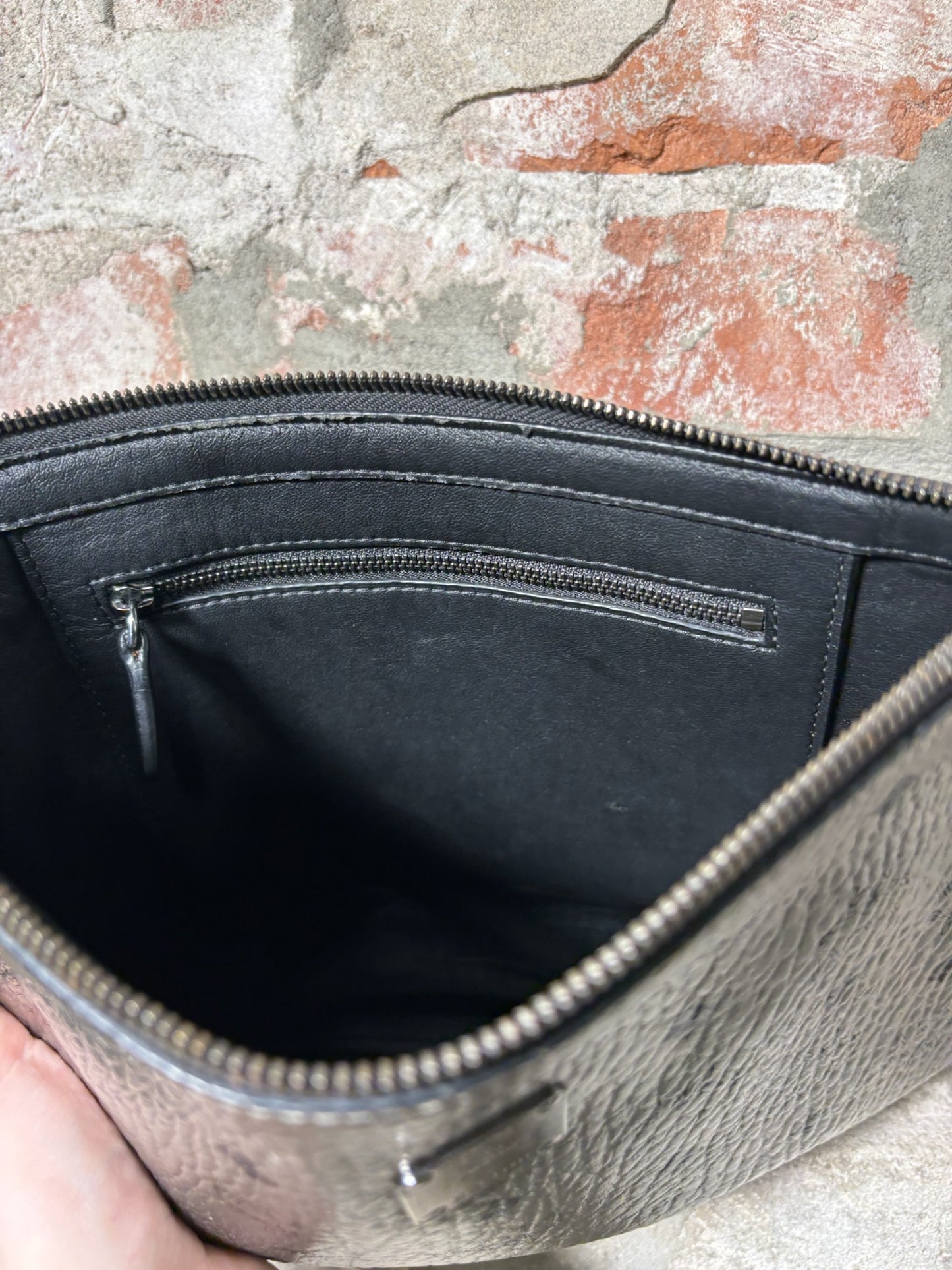 MCM Silver Clutch Bag