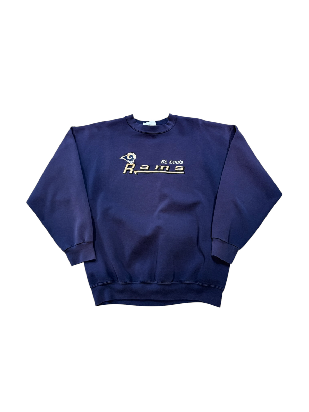 (XL) 90’s St Louis Rams NFL Navy Crewneck