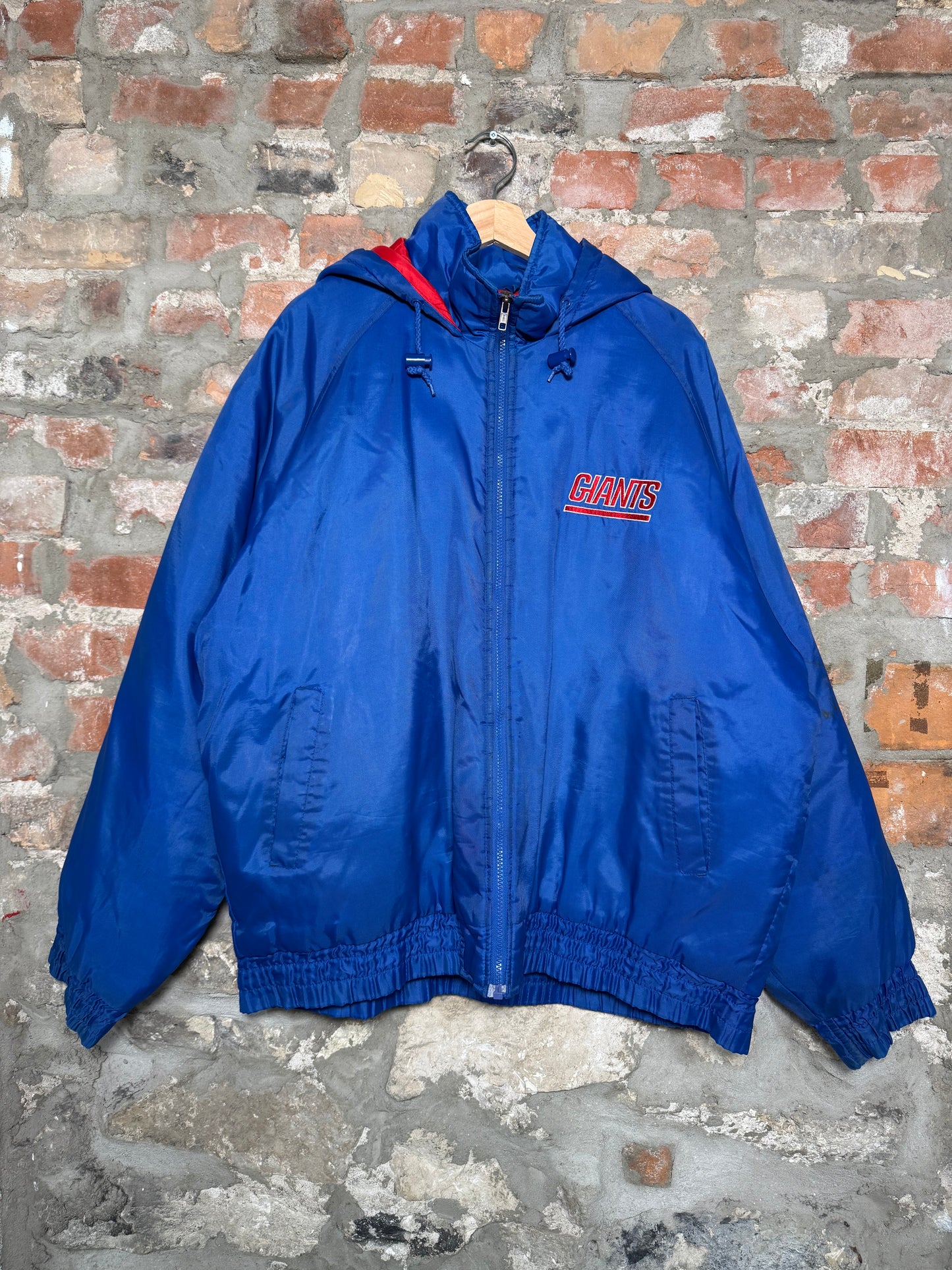 1990s New York Giants Zip-Up Fans Gear Jacket Sz Large