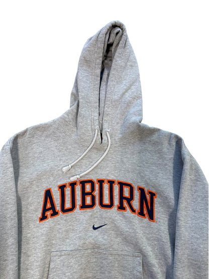 (S) Vintage Auburn Nike Grey Spell Out Hoodie