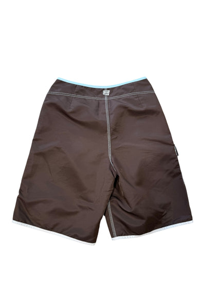 (32) Vintage Brown Billabong Board Shorts