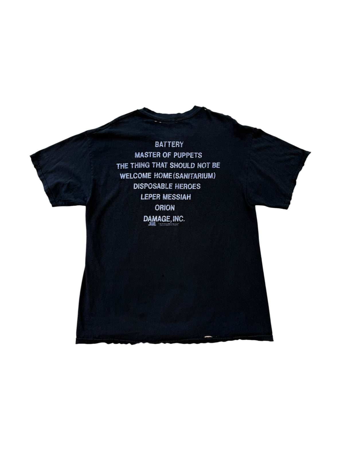 (L) Vintage 1997 Metallica Master Of Puppets Thrashed T-Shirt