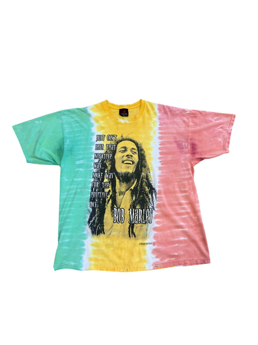 (XXL) Y2K Bob Marley Zion Tye Dye Tee