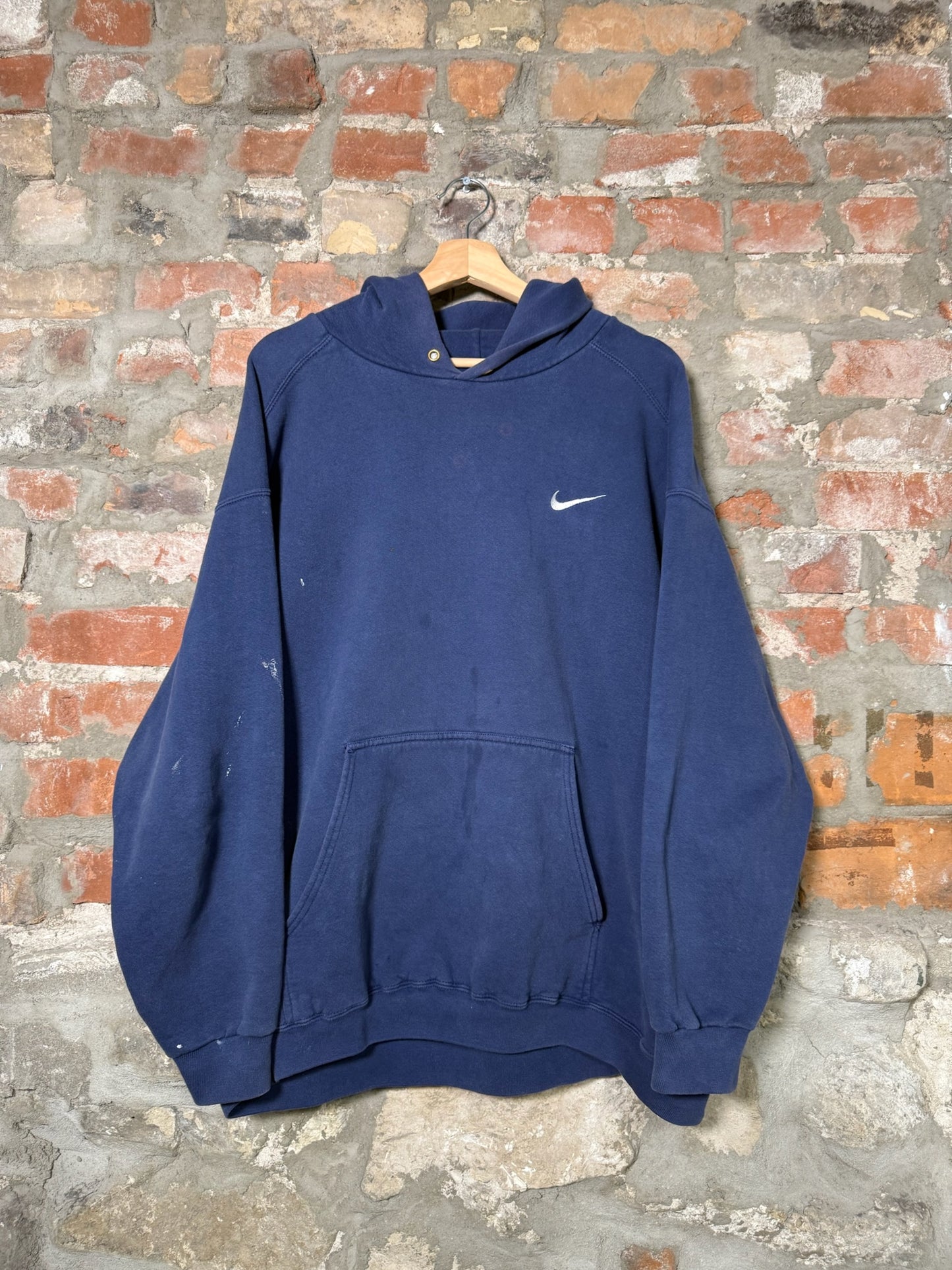 90s Nike Navy Swoosh Hoodie Sz L