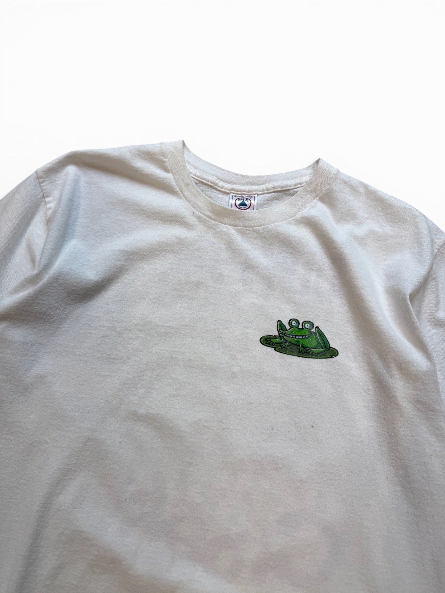 (L) Vintage 1998 Frog Satire Religious Joke Tshirt