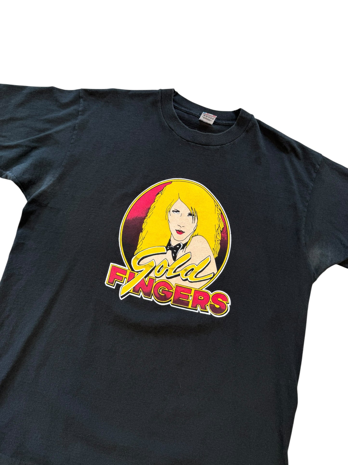 (XL) Vintage 1990s Gold Finger Strip Club Promo Tshirt