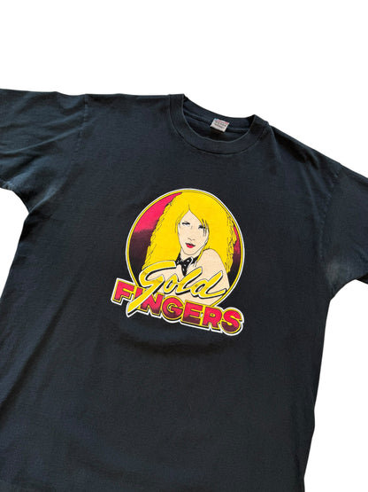 (XL) Vintage 1990s Gold Finger Strip Club Promo Tshirt