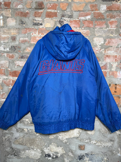 1990s New York Giants Zip-Up Fans Gear Jacket Sz Large