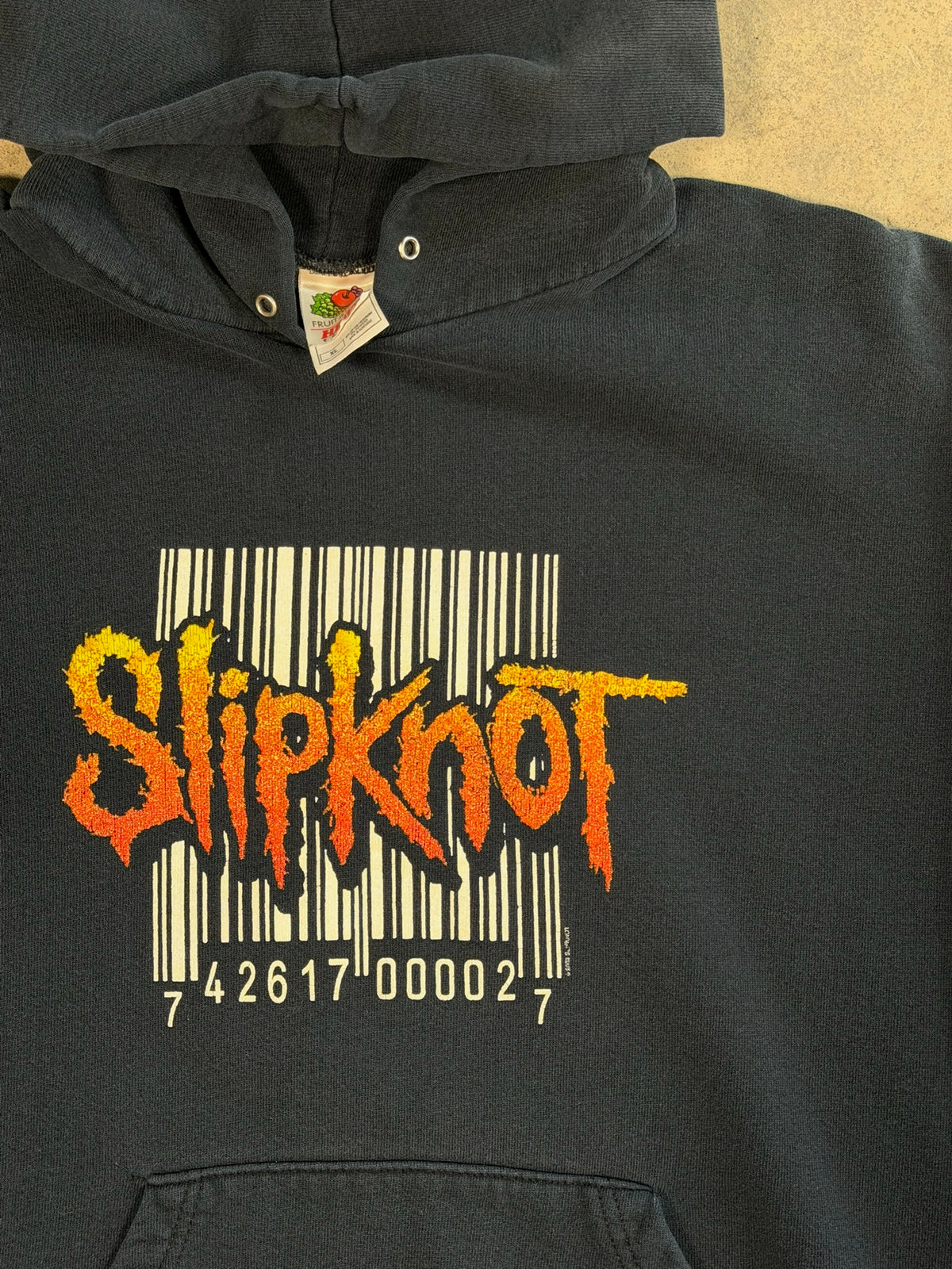 (XL) Vintage 2000s Slipknot Barcode Hoodie