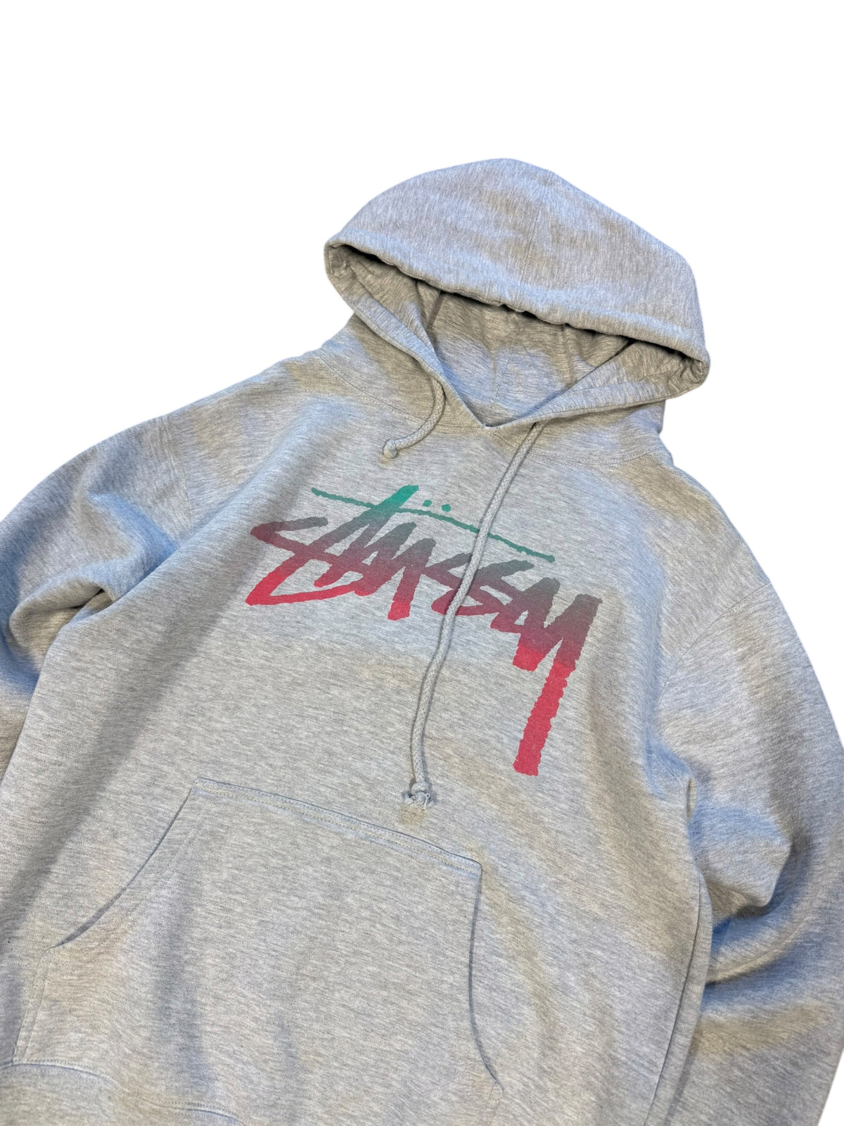 (L) Stussy Logo Spell Out Hoodie